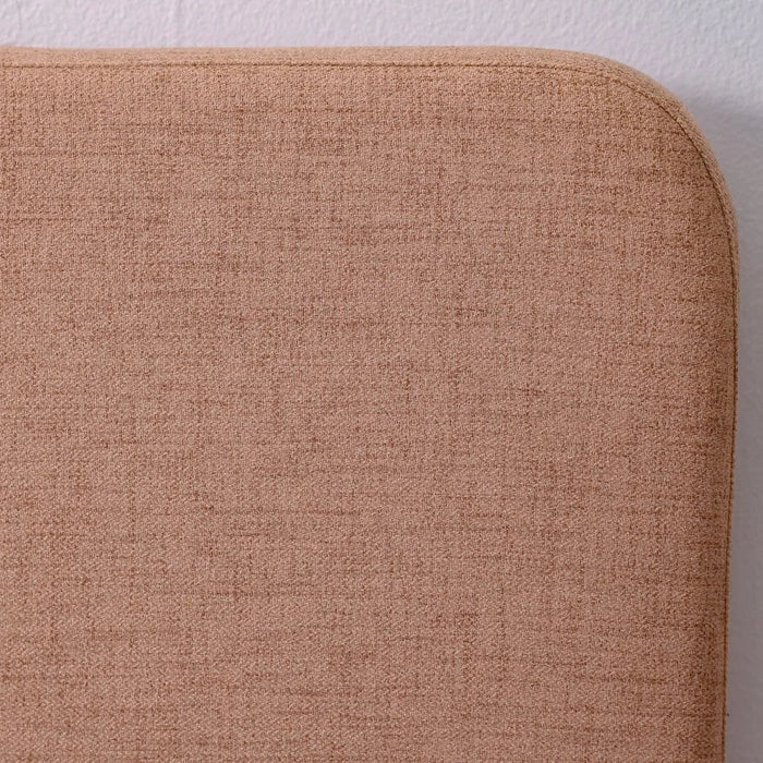 Maxillux Recta 120X200 Upholstered Kids Bed With Usb | Modern Design Single Bed Frame Furniture | Comfortable Bed (Mattress Not Included) L217xW132xH104cm - Peach Pink