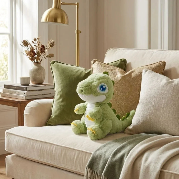 Dino Plush Soft Toy 21 cm | Stuffed Animal Teddy Doll | Ultra Soft Cuddly Plush for Kids, Babies & Gift | Green