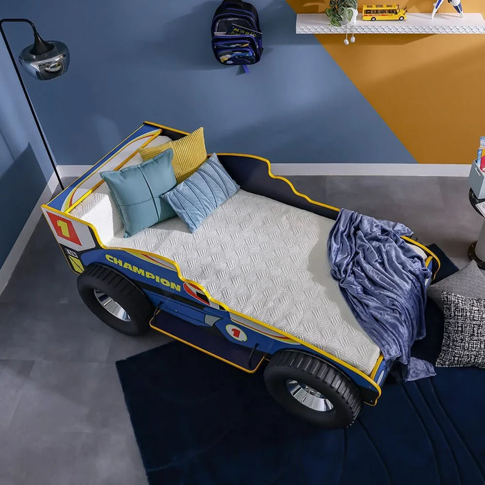 Ranger Sports 90x190 Car Bed Kids Car – Shaped Bed for Boys & Girls – Comfortable and Stylish Children's Bed for Bedroom, Playroom, Ideal for Nursery Décor -Black