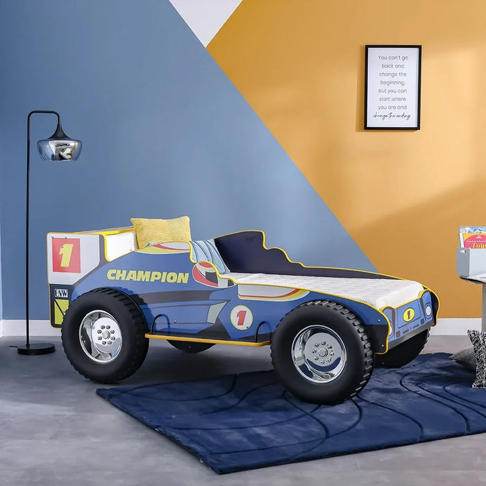 Ranger Sports 90x190 Car Bed Kids Car – Shaped Bed for Boys & Girls – Comfortable and Stylish Children's Bed for Bedroom, Playroom, Ideal for Nursery Décor -Black