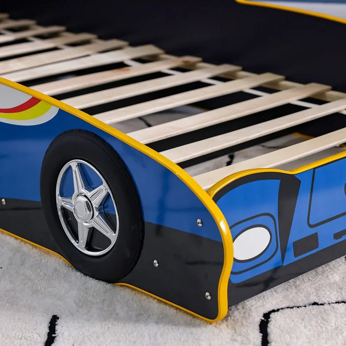 Ranger Champion 90X190 Car Bed – Kids Car-Shaped Bed for Boys & Girls – Comfortable and Stylish Children's Bed for Bedroom, Playroom, Ideal for Nursery Décor -Blue