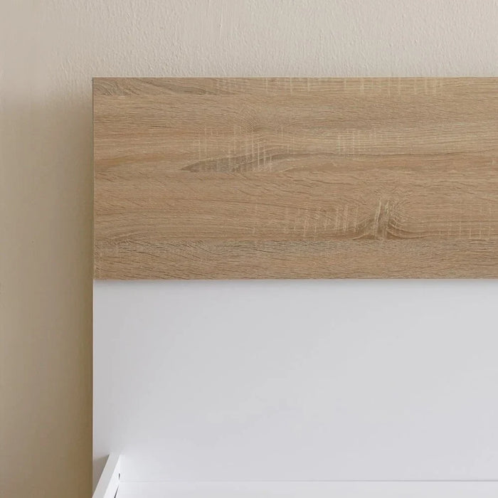 Aurora Single Size Bed Modern Design Double Bedroom Furniture White 120x200cm