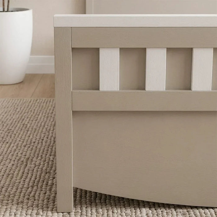 Hazel Single Bed Stylish Modern Bed Frame For Bedroom Comfortable And Durable Design Elegant Home DÃ©cor Perfect Size For Cozy Spaces And Relaxation - Light Beige And White