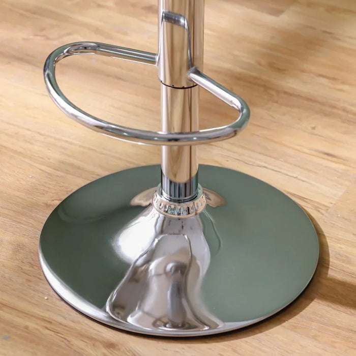 Lewis Bar Stool White/Silver 46x45x98cm