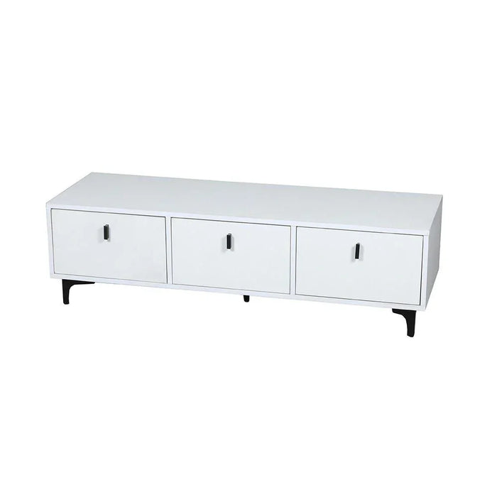 Winona TV Cabinet For Up To 50 Inches TV Entertainment Modern Design Wall Unit Furniture Wooden TV Stand For Living Room Bedroom TV Rack L 120 x W 40 x H 40 cm White
