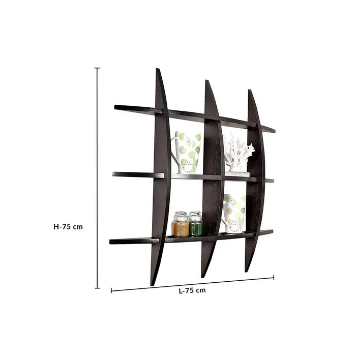 Lexington Globe Shelf, PVC Walnut