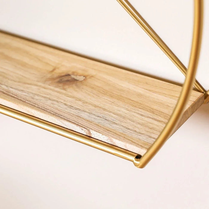 Fidel  Wall Shelf F Gold 36x20x36cm