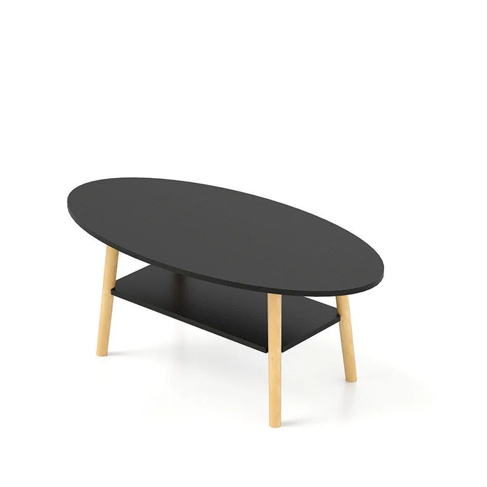 Freya Coffee Table Multifunctional Living Room Desk Space Saving Center Table Modern Design Furniture For Home Living Room L 100 x W 50 x H 42 cm Black