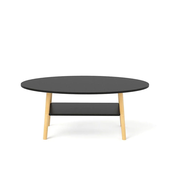 Freya Coffee Table Multifunctional Living Room Desk Space Saving Center Table Modern Design Furniture For Home Living Room L 100 x W 50 x H 42 cm Black