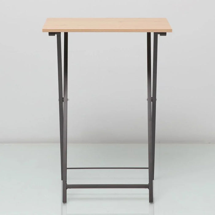 Mineo Foldable Side Table Multifunctional Living Room Table Side Table Modern Design Furniture For HomeL 48x36x66 cm Oak/ Black