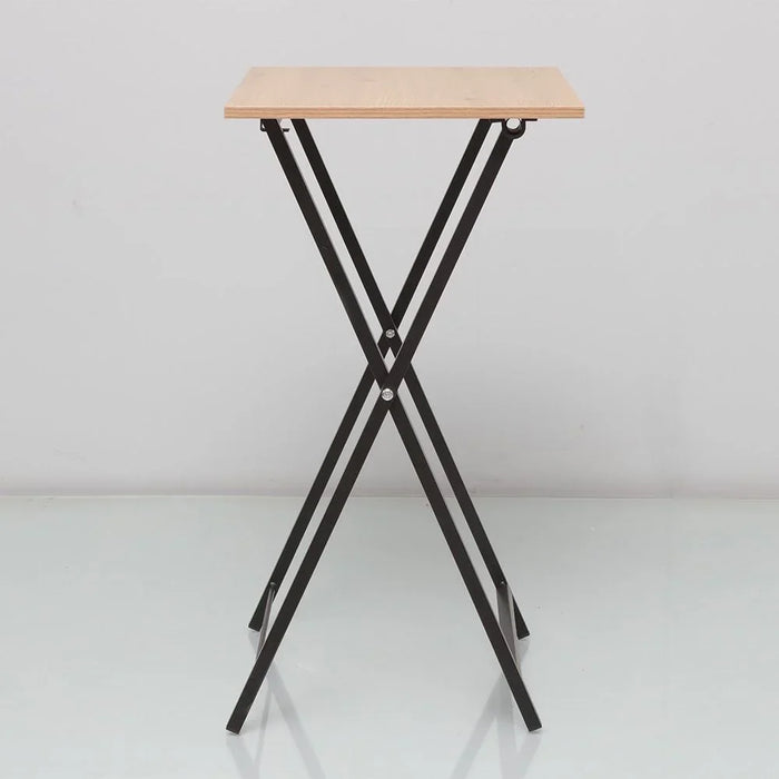Mineo Foldable Side Table Multifunctional Living Room Table Side Table Modern Design Furniture For HomeL 48x36x66 cm Oak/ Black