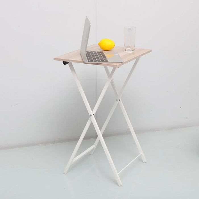 Mineo Foldable Side Table Multifunctional Living Room Table Side Table Modern Design Furniture For HomeL 48x36x66 cm Ash White