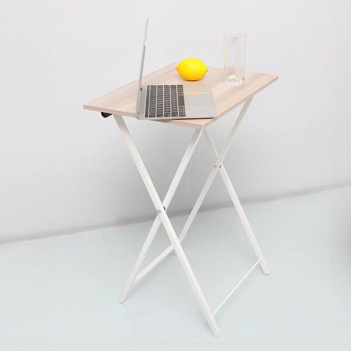 Mineo Foldable Side Table Multifunctional Living Room Table Side Table Modern Design Furniture For HomeL 48x36x66 cm Ash White