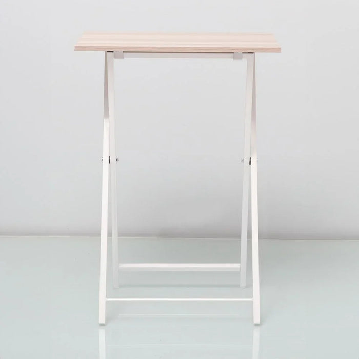 Mineo Foldable Side Table Multifunctional Living Room Table Side Table Modern Design Furniture For HomeL 48x36x66 cm Ash White