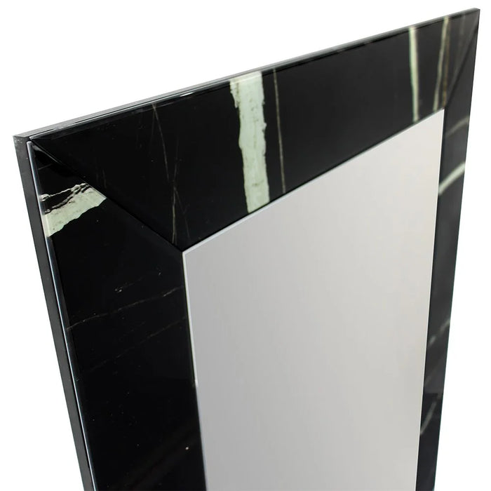 Alisent Console Table With Mirror Modern Entryway Table Stylish Console For Living Room Durable Design With Reflective Mirror Elegant Home DÃ©cor Accent - Brown And Black