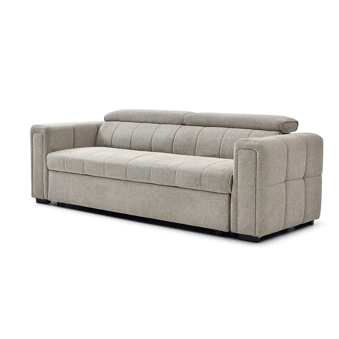 Quinley Fabric Sofa Bed | Convertible Sleeping Sofa Bed | Comfortable Living Room Furniture L230xW97.5xH96cm - Light Grey