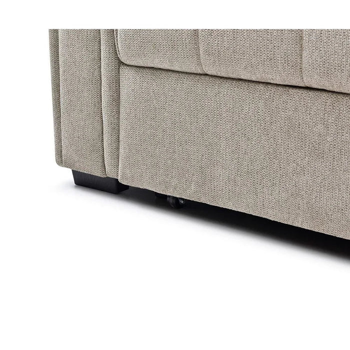 Quinley Fabric Sofa Bed | Convertible Sleeping Sofa Bed | Comfortable Living Room Furniture L230xW97.5xH96cm - Light Grey