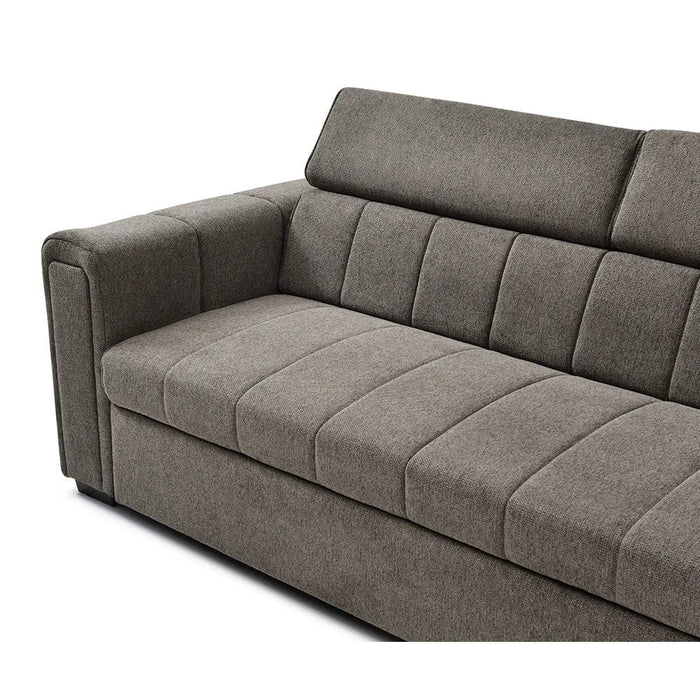 Quinley Fabric Sofa Bed | Convertible Sleeping Sofa Bed | Comfortable Living Room Furniture L230xW97.5xH96cm - Dark Grey