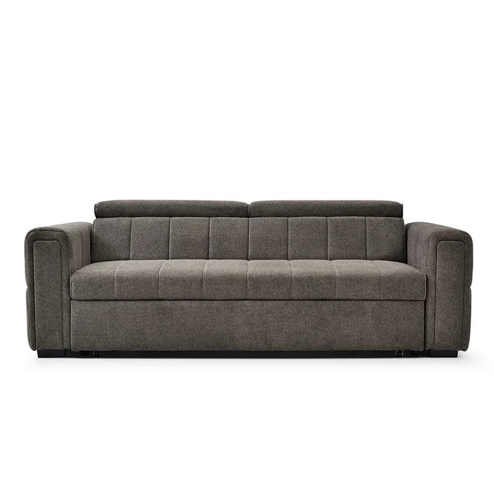 Quinley Fabric Sofa Bed | Convertible Sleeping Sofa Bed | Comfortable Living Room Furniture L230xW97.5xH96cm - Dark Grey