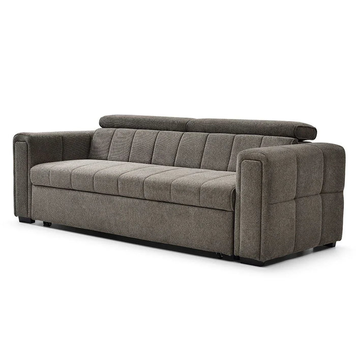 Quinley Fabric Sofa Bed | Convertible Sleeping Sofa Bed | Comfortable Living Room Furniture L230xW97.5xH96cm - Dark Grey