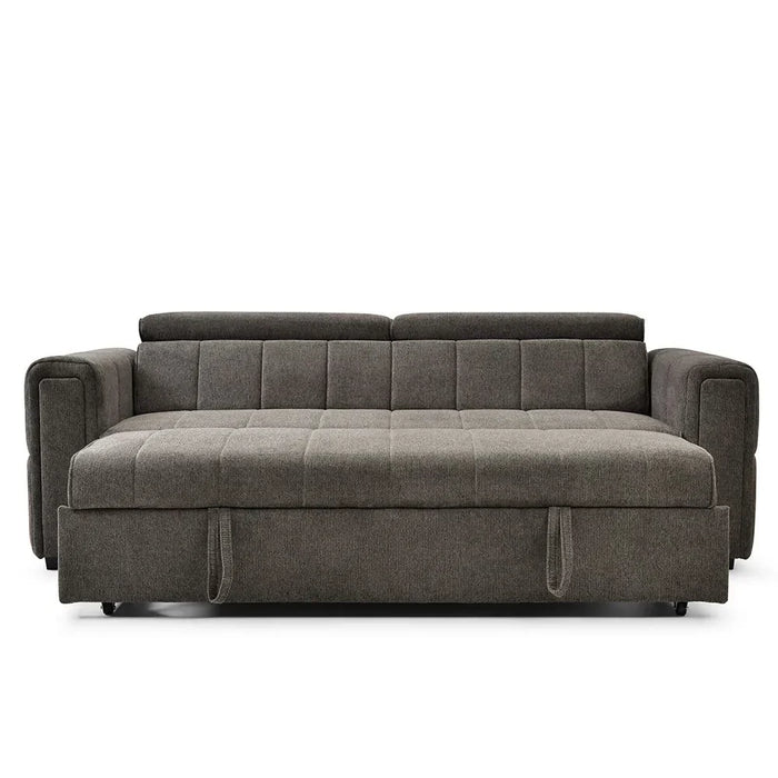 Quinley Fabric Sofa Bed | Convertible Sleeping Sofa Bed | Comfortable Living Room Furniture L230xW97.5xH96cm - Dark Grey