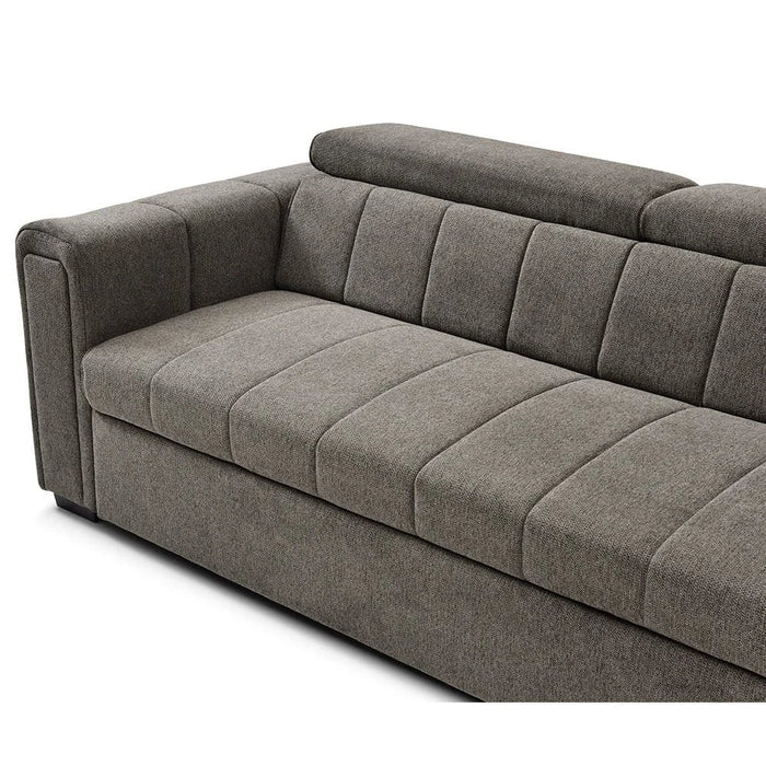 Quinley Fabric Sofa Bed | Convertible Sleeping Sofa Bed | Comfortable Living Room Furniture L230xW97.5xH96cm - Dark Grey