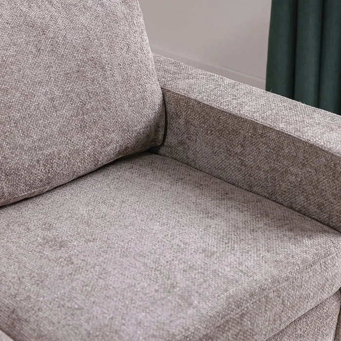 Odum 2 Seater Fabric Sofa With Right Arm Modern Design Two Seat Sofas Comfortable Living Room Furniture L184Xw99Xh90Cm