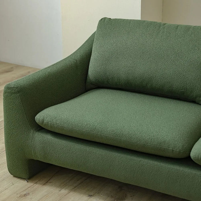 Summer Sectional Fabric Corner Sofa Corner Sofa | Modern Design L Shape Corner Sofas | Comfortable Living Room Furniture L297xW297xH92cm - Summer Green