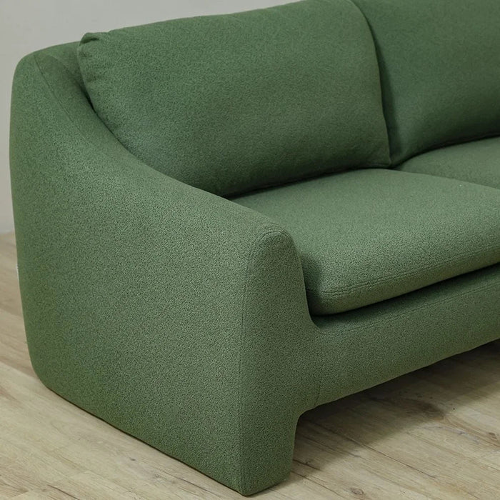 Summer Sectional Fabric Corner Sofa Corner Sofa | Modern Design L Shape Corner Sofas | Comfortable Living Room Furniture L297xW297xH92cm - Summer Green