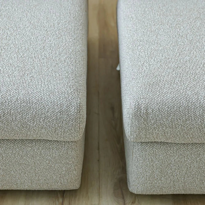 Nordomi 3 Seater Fabric Sofa – Stylish Three-Seat Fabric Sofa For Living Room, Modern Compact Profile & Premium Fabric Finish – Beige