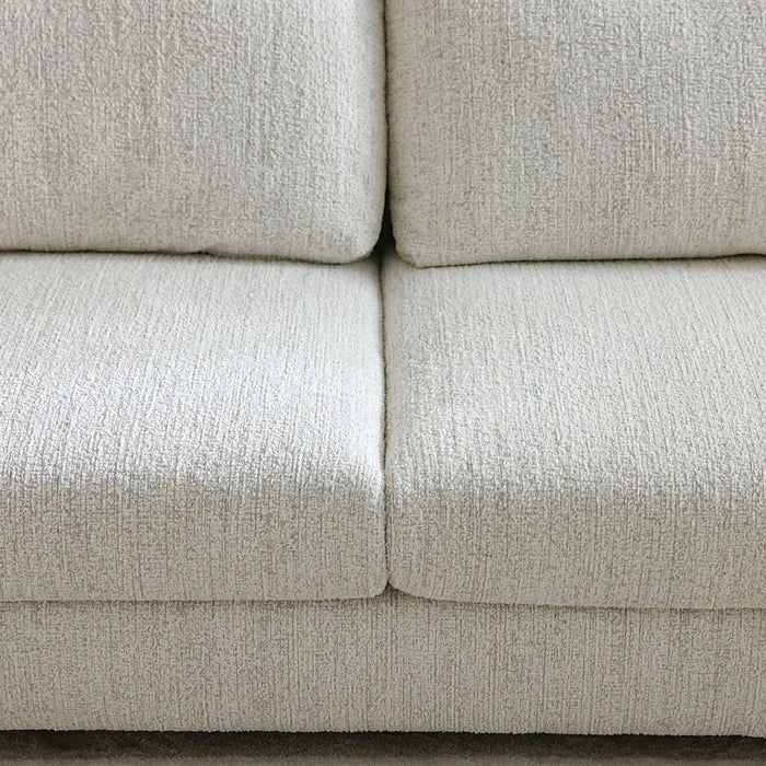 Oboro 3 Seater Fabric Sofa, Premium Upholstered Fabric Couch With Plush Comfort Seating, Modern Living Room Sofa, Elegant Design For Contemporary Home Interiors  – Beige