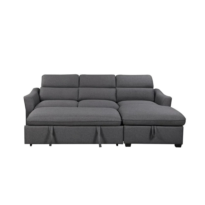 Frank Fabric Right Corner With Storage Sofa | Modern Design L Shape Corner Sofas | Comfortable Living Room Furniture L159xW102xH94cm - Charcoal