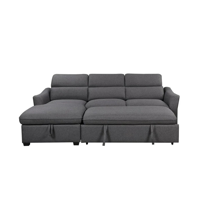 Frank Fabric Left Corner With Storage Sofa | Modern Design L Shape Corner Sofas | Comfortable Living Room Furniture L159xW102xH94cm - Charcoal