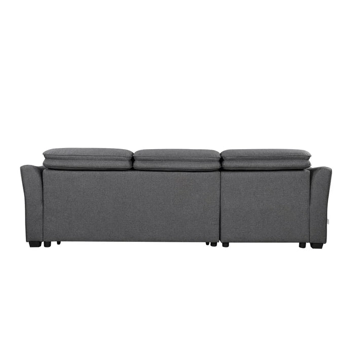 Frank Fabric Left Corner With Storage Sofa | Modern Design L Shape Corner Sofas | Comfortable Living Room Furniture L159xW102xH94cm - Charcoal