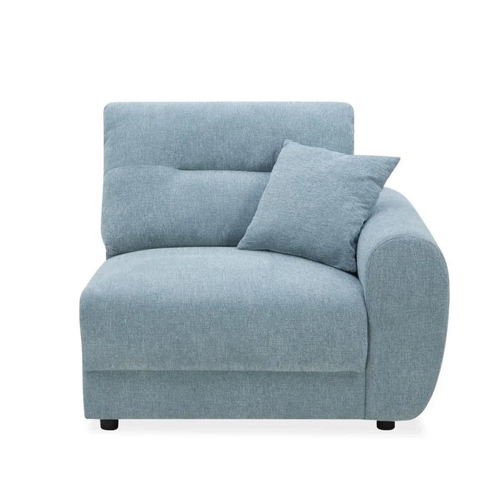 Branson Sectional Fabric Sofa | Modern Design L Shape Corner Sofas | Comfortable Living Room Furniture L290xW290xH90cm - Light Blue