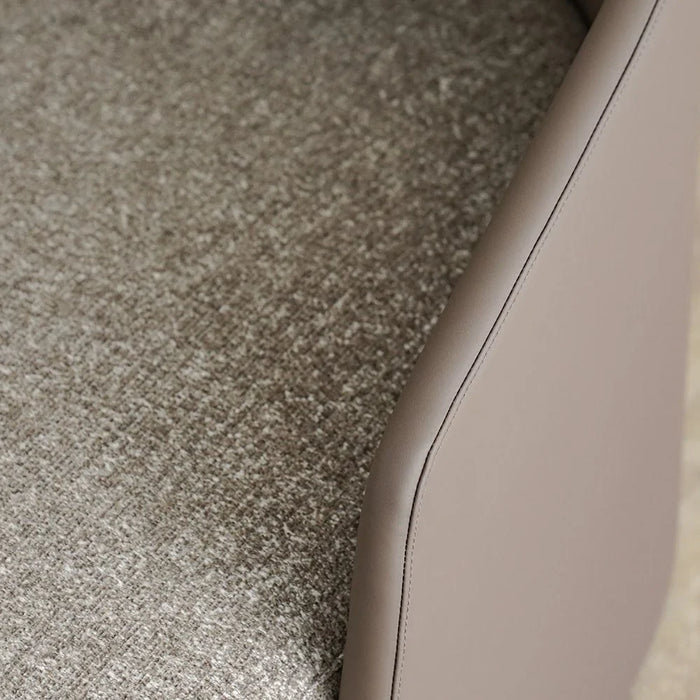 Madelle 1 Seater Fabric Sofa | Armchair | Modern Design Single Seater Accent Chair | Comfortable Living Room Furniture L100xW83xH75cm - Beige/Light Brown