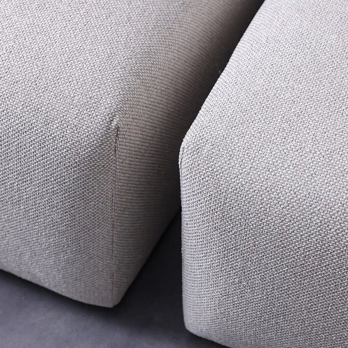 Mayla 4 Seater Fabric Sofa | Modern Design Four Seat Sofas | Comfortable Living Room Furniture L315xW100xH77cm - Light Brown