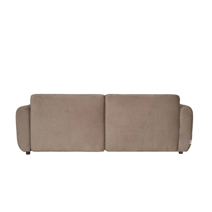 Nildur 2 Seater Fabric Sofabed | Convertible Sleeping Sofabed | Comfortable Living Room Furniture L228xW94xH95cm - Dark Brown