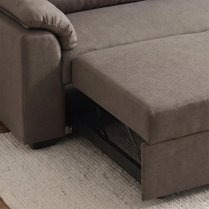 Balmond 3 Seater Fabric Sofabed Brown
