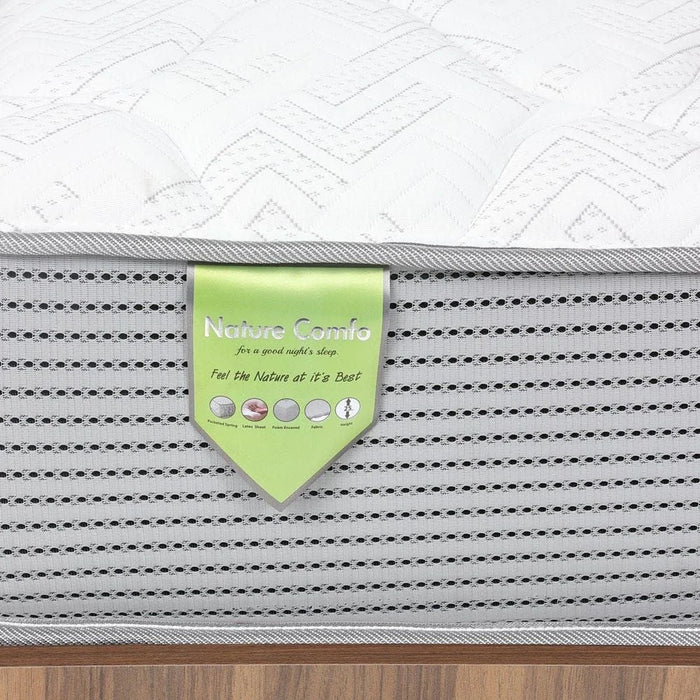 Nature Comfo Mattress 90X200X25Cm â€“ Pocket Spring With Latex Comfortable Foam Mattress With Medium-Soft Support Durable Mattress For Better Sleep Ideal For Single Bed Sleep Comfort And Relaxation