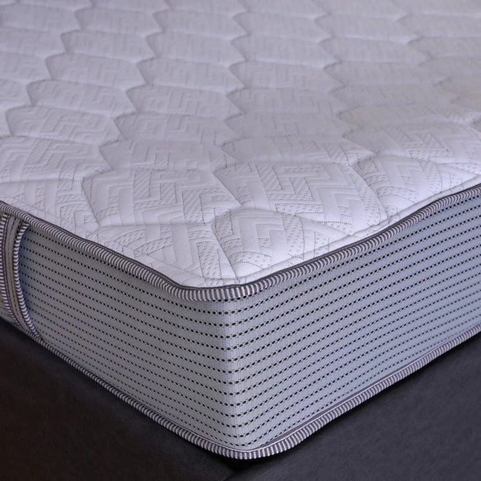 Nature Latex with Pocket Spring Queen Mattress Medium Firm Feel White 150x200cm