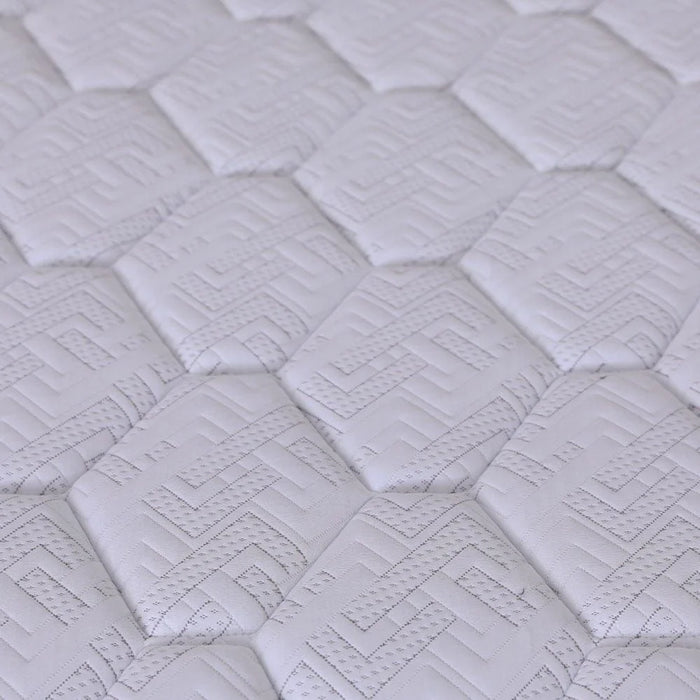 Nature Latex with Pocket Spring Queen Mattress Medium Firm Feel White 150x200cm