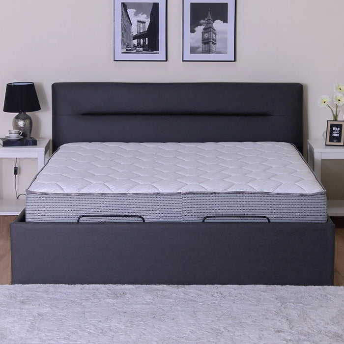 Nature Latex with Pocket Spring Queen Mattress Medium Firm Feel White 150x200cm