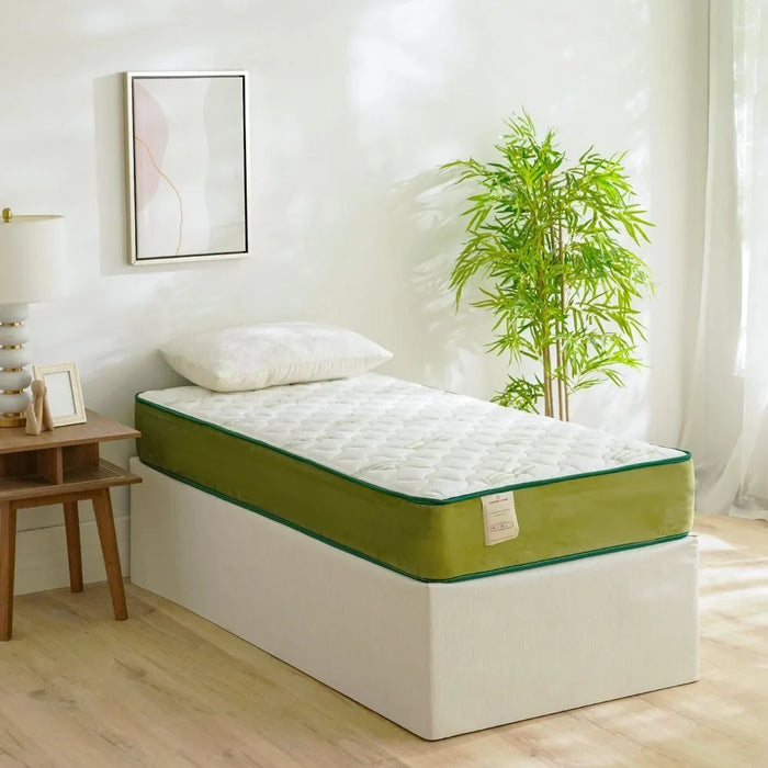 Copper Anti-BacteriaI HR Foam Pocket Spring Mattress | Medium Firm Feel | Single Bed Mattress | Spine Balance For Pressure Relief | 90x200 cm | Thickness 25cm-White