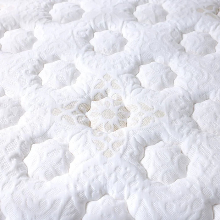Luxuria Bonnell Spring Foam Mattress | Medium Soft Feel | Single Bed Mattress | Spine Balance For Pressure Relief | 120x200 cm | Thickness 26cm-White