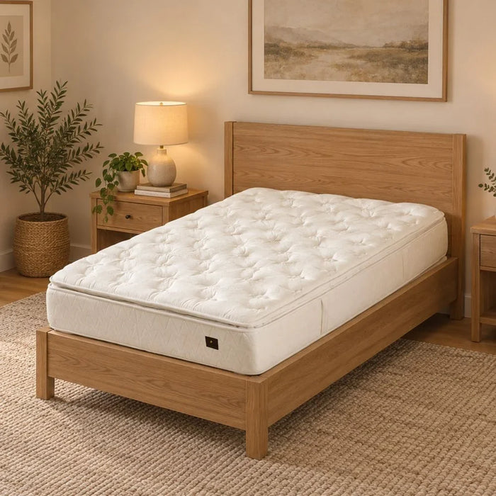 iMattress Im Ntbox B-9H26 Pocket Spring Mattress | Medium Soft Feel | Single Bed Matttress | Spine Balance For Pressure Relief | Size 120x200 cm | Thickness 26cm-Off White
