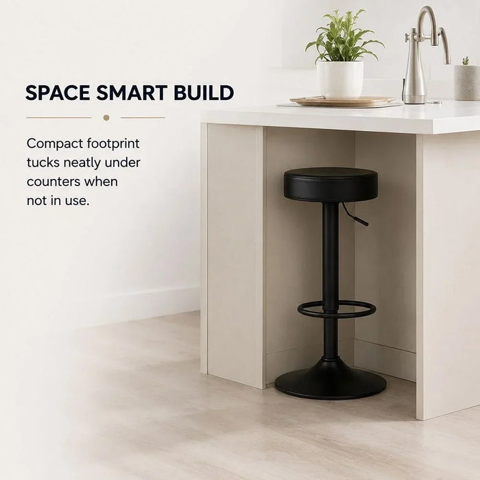 Reina Bar Stool Black 35 X 38 X 63cm