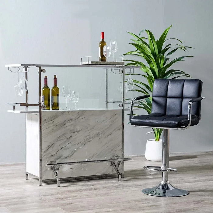 Rhoda Bar Stool Black 53 X 49 X 94cm