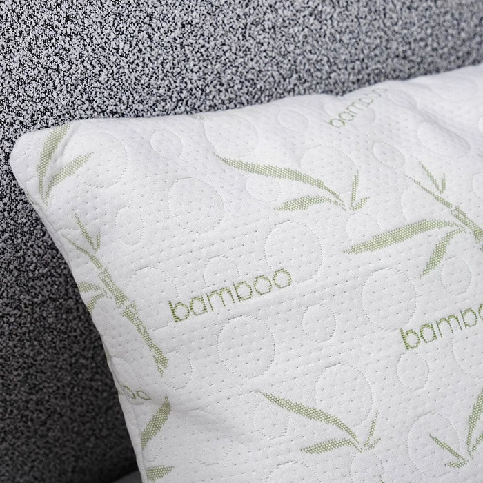 Shredded Pillow Hypoallergenic Side And Back Sleeping Pillows For Neck And Shoulder Support Polyester White 65x45x14cm