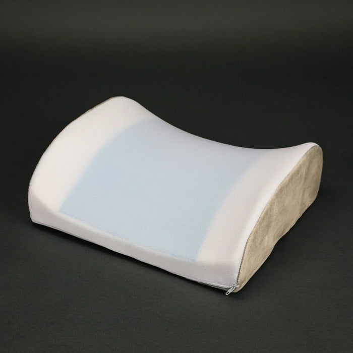 Gel Lumbar Pillow Hypoallergenic Side And Back Sleeping Pillows For Neck And Shoulder Support Polyester White 34x30x12cm